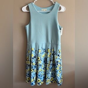 NEW Copper Key Light Blue Floral Kids Dress, Size XL, Girls Easter Dress